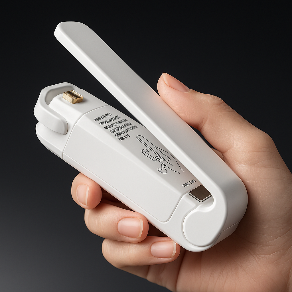 Mini Heat Bag Sealing Machine – Portable Food Sealer for Plastic Bags – Keep Your Food Fresh and Safe