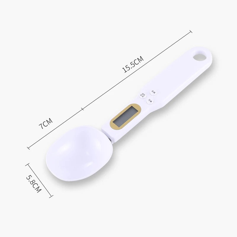 Mini Spoon Scale Digital Kitchen Scale – Electronic LCD Food Scale for Cooking, Baking, and Measuring Ingredients (0.1-500g)