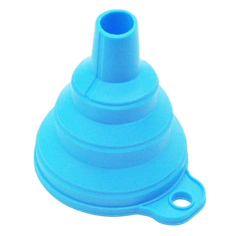 Mini Foldable Silicone Funnel – Collapsible Portable Funnels for Oil, Fuel, Beer, and Kitchen Use