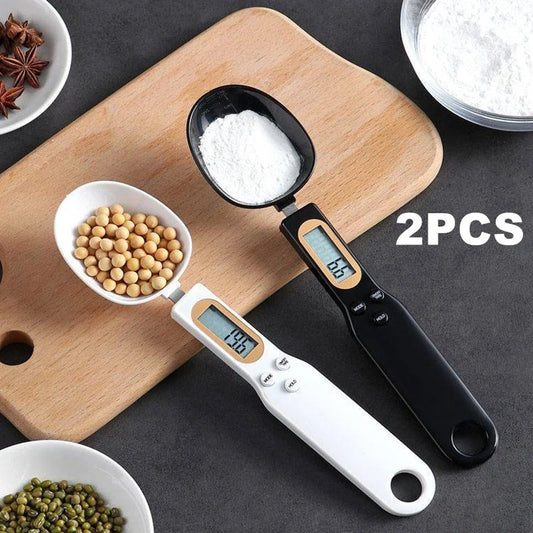 Mini Spoon Scale Digital Kitchen Scale – Electronic LCD Food Scale for Cooking, Baking, and Measuring Ingredients (0.1-500g)