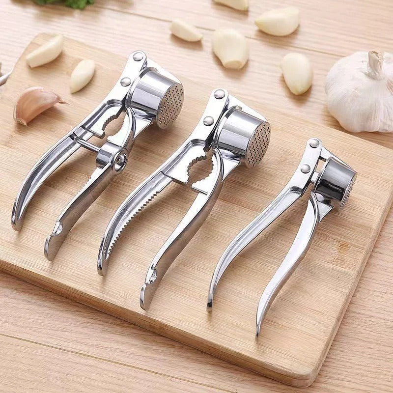 Aluminum Garlic Press & Ginger Crusher – Ergonomic Handheld Mincer for Easy Kitchen Prep
