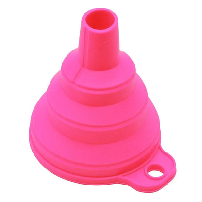 Mini Foldable Silicone Funnel – Collapsible Portable Funnels for Oil, Fuel, Beer, and Kitchen Use