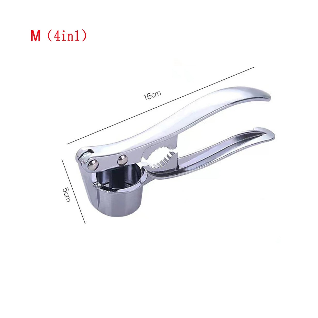Aluminum Garlic Press & Ginger Crusher – Ergonomic Handheld Mincer for Easy Kitchen Prep