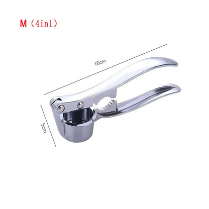 Aluminum Garlic Press & Ginger Crusher – Ergonomic Handheld Mincer for Easy Kitchen Prep